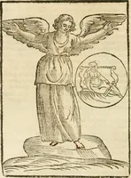 An illustration from Seconda nouissima editione delle Imagini de gli dei delli antichi di Vicenzo Cartari reggiano : ridotte da capo a piedi alle loro reali, & non più per l'adietro osseruate simiglianze : cauate da' marmi, bronzi, medaglie, gioie, & altre memorie antiche : con esquisito studio, & particolare diligenza (1626)
