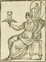 Picture 184 of 314 from Seconda nouissima editione delle Imagini de gli dei delli antichi di Vicenzo Cartari reggiano : ridotte da capo a piedi alle loro reali, & non più per l'adietro osseruate simiglianze : cauate da' marmi, bronzi, medaglie, gioie, & altre memorie antiche : con esquisito studio, & particolare diligenza (1626), leaf 441
