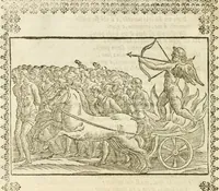 Picture 187 of 314 from Seconda nouissima editione delle Imagini de gli dei delli antichi di Vicenzo Cartari reggiano : ridotte da capo a piedi alle loro reali, & non più per l'adietro osseruate simiglianze : cauate da' marmi, bronzi, medaglie, gioie, & altre memorie antiche : con esquisito studio, & particolare diligenza (1626), leaf 455