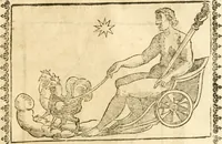 Picture 214 of 314 from Seconda nouissima editione delle Imagini de gli dei delli antichi di Vicenzo Cartari reggiano : ridotte da capo a piedi alle loro reali, & non più per l'adietro osseruate simiglianze : cauate da' marmi, bronzi, medaglie, gioie, & altre memorie antiche : con esquisito studio, & particolare diligenza (1626), leaf 508