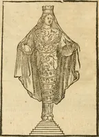 Picture 215 of 314 from Seconda nouissima editione delle Imagini de gli dei delli antichi di Vicenzo Cartari reggiano : ridotte da capo a piedi alle loro reali, & non più per l'adietro osseruate simiglianze : cauate da' marmi, bronzi, medaglie, gioie, & altre memorie antiche : con esquisito studio, & particolare diligenza (1626), leaf 509