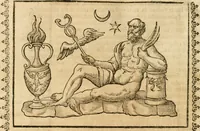 Picture 233 of 314 from Seconda nouissima editione delle Imagini de gli dei delli antichi di Vicenzo Cartari reggiano : ridotte da capo a piedi alle loro reali, & non più per l'adietro osseruate simiglianze : cauate da' marmi, bronzi, medaglie, gioie, & altre memorie antiche : con esquisito studio, & particolare diligenza (1626), leaf 539