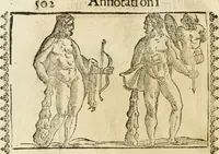 Picture 235 of 314 from Seconda nouissima editione delle Imagini de gli dei delli antichi di Vicenzo Cartari reggiano : ridotte da capo a piedi alle loro reali, & non più per l'adietro osseruate simiglianze : cauate da' marmi, bronzi, medaglie, gioie, & altre memorie antiche : con esquisito studio, & particolare diligenza (1626), leaf 541