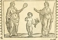 Picture 240 of 314 from Seconda nouissima editione delle Imagini de gli dei delli antichi di Vicenzo Cartari reggiano : ridotte da capo a piedi alle loro reali, & non più per l'adietro osseruate simiglianze : cauate da' marmi, bronzi, medaglie, gioie, & altre memorie antiche : con esquisito studio, & particolare diligenza (1626), leaf 546