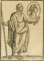 Picture 246 of 314 from Seconda nouissima editione delle Imagini de gli dei delli antichi di Vicenzo Cartari reggiano : ridotte da capo a piedi alle loro reali, & non più per l'adietro osseruate simiglianze : cauate da' marmi, bronzi, medaglie, gioie, & altre memorie antiche : con esquisito studio, & particolare diligenza (1626), leaf 555