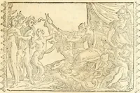 Picture 252 of 314 from Seconda nouissima editione delle Imagini de gli dei delli antichi di Vicenzo Cartari reggiano : ridotte da capo a piedi alle loro reali, & non più per l'adietro osseruate simiglianze : cauate da' marmi, bronzi, medaglie, gioie, & altre memorie antiche : con esquisito studio, & particolare diligenza (1626), leaf 560