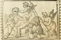 Picture 256 of 314 from Seconda nouissima editione delle Imagini de gli dei delli antichi di Vicenzo Cartari reggiano : ridotte da capo a piedi alle loro reali, & non più per l'adietro osseruate simiglianze : cauate da' marmi, bronzi, medaglie, gioie, & altre memorie antiche : con esquisito studio, & particolare diligenza (1626), leaf 565