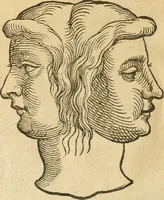 An illustration from Seconda nouissima editione delle Imagini de gli dei delli antichi di Vicenzo Cartari reggiano : ridotte da capo a piedi alle loro reali, & non più per l'adietro osseruate simiglianze : cauate da' marmi, bronzi, medaglie, gioie, & altre memorie antiche : con esquisito studio, & particolare diligenza (1626)
