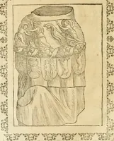 An illustration from Seconda nouissima editione delle Imagini de gli dei delli antichi di Vicenzo Cartari reggiano : ridotte da capo a piedi alle loro reali, & non più per l'adietro osseruate simiglianze : cauate da' marmi, bronzi, medaglie, gioie, & altre memorie antiche : con esquisito studio, & particolare diligenza (1626)