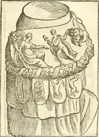 Picture 262 of 314 from Seconda nouissima editione delle Imagini de gli dei delli antichi di Vicenzo Cartari reggiano : ridotte da capo a piedi alle loro reali, & non più per l'adietro osseruate simiglianze : cauate da' marmi, bronzi, medaglie, gioie, & altre memorie antiche : con esquisito studio, & particolare diligenza (1626), leaf 572