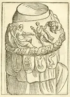 Picture 263 of 314 from Seconda nouissima editione delle Imagini de gli dei delli antichi di Vicenzo Cartari reggiano : ridotte da capo a piedi alle loro reali, & non più per l'adietro osseruate simiglianze : cauate da' marmi, bronzi, medaglie, gioie, & altre memorie antiche : con esquisito studio, & particolare diligenza (1626), leaf 573