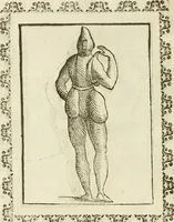 An illustration from Seconda nouissima editione delle Imagini de gli dei delli antichi di Vicenzo Cartari reggiano : ridotte da capo a piedi alle loro reali, & non più per l'adietro osseruate simiglianze : cauate da' marmi, bronzi, medaglie, gioie, & altre memorie antiche : con esquisito studio, & particolare diligenza (1626)