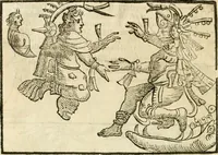 Picture 280 of 314 from Seconda nouissima editione delle Imagini de gli dei delli antichi di Vicenzo Cartari reggiano : ridotte da capo a piedi alle loro reali, & non più per l'adietro osseruate simiglianze : cauate da' marmi, bronzi, medaglie, gioie, & altre memorie antiche : con esquisito studio, & particolare diligenza (1626), leaf 595
