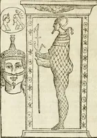 Picture 287 of 314 from Seconda nouissima editione delle Imagini de gli dei delli antichi di Vicenzo Cartari reggiano : ridotte da capo a piedi alle loro reali, & non più per l'adietro osseruate simiglianze : cauate da' marmi, bronzi, medaglie, gioie, & altre memorie antiche : con esquisito studio, & particolare diligenza (1626), leaf 605