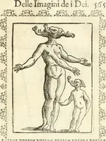 Picture 289 of 314 from Seconda nouissima editione delle Imagini de gli dei delli antichi di Vicenzo Cartari reggiano : ridotte da capo a piedi alle loro reali, & non più per l'adietro osseruate simiglianze : cauate da' marmi, bronzi, medaglie, gioie, & altre memorie antiche : con esquisito studio, & particolare diligenza (1626), leaf 608
