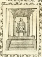Picture 295 of 314 from Seconda nouissima editione delle Imagini de gli dei delli antichi di Vicenzo Cartari reggiano : ridotte da capo a piedi alle loro reali, & non più per l'adietro osseruate simiglianze : cauate da' marmi, bronzi, medaglie, gioie, & altre memorie antiche : con esquisito studio, & particolare diligenza (1626), leaf 614