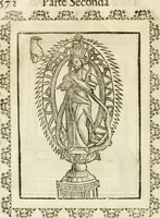 Picture 296 of 314 from Seconda nouissima editione delle Imagini de gli dei delli antichi di Vicenzo Cartari reggiano : ridotte da capo a piedi alle loro reali, & non più per l'adietro osseruate simiglianze : cauate da' marmi, bronzi, medaglie, gioie, & altre memorie antiche : con esquisito studio, & particolare diligenza (1626), leaf 615