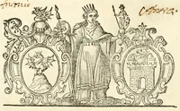 Picture 2 of 314 from Seconda nouissima editione delle Imagini de gli dei delli antichi di Vicenzo Cartari reggiano : ridotte da capo a piedi alle loro reali, & non più per l'adietro osseruate simiglianze : cauate da' marmi, bronzi, medaglie, gioie, & altre memorie antiche : con esquisito studio, & particolare diligenza (1626), leaf 7