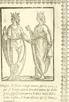 Picture 20 of 314 from Seconda nouissima editione delle Imagini de gli dei delli antichi di Vicenzo Cartari reggiano : ridotte da capo a piedi alle loro reali, & non più per l'adietro osseruate simiglianze : cauate da' marmi, bronzi, medaglie, gioie, & altre memorie antiche : con esquisito studio, & particolare diligenza (1626), leaf 72