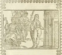 Picture 22 of 314 from Seconda nouissima editione delle Imagini de gli dei delli antichi di Vicenzo Cartari reggiano : ridotte da capo a piedi alle loro reali, & non più per l'adietro osseruate simiglianze : cauate da' marmi, bronzi, medaglie, gioie, & altre memorie antiche : con esquisito studio, & particolare diligenza (1626), leaf 77