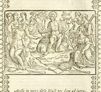 Picture 28 of 314 from Seconda nouissima editione delle Imagini de gli dei delli antichi di Vicenzo Cartari reggiano : ridotte da capo a piedi alle loro reali, & non più per l'adietro osseruate simiglianze : cauate da' marmi, bronzi, medaglie, gioie, & altre memorie antiche : con esquisito studio, & particolare diligenza (1626), leaf 86