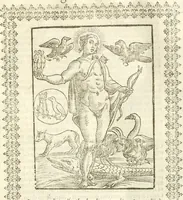 Picture 30 of 314 from Seconda nouissima editione delle Imagini de gli dei delli antichi di Vicenzo Cartari reggiano : ridotte da capo a piedi alle loro reali, & non più per l'adietro osseruate simiglianze : cauate da' marmi, bronzi, medaglie, gioie, & altre memorie antiche : con esquisito studio, & particolare diligenza (1626), leaf 88