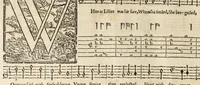 An illustration from The second booke of songs, or, Ayres, of 2. 4. and 5. parts : with tableture for the lute or orpherian, with the violl de gamba (1600)