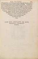 Picture 3 of 5 from Les secrets du S. Alexis Piemontois : divisez en six livres ; ausquels auons adjoint autres secrets de nouueau ... ; & les receptes de divers auteurs .. (1559), leaf 251