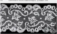 An illustration from Section française (class 84); dentelles, broderies, passementeries et dessins (1908)