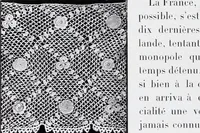 An illustration from Section française (class 84); dentelles, broderies, passementeries et dessins (1908)