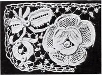 An illustration from Section française (class 84); dentelles, broderies, passementeries et dessins (1908)
