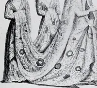 An illustration from Section française (class 84); dentelles, broderies, passementeries et dessins (1908)