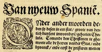 An illustration from Seer cort verhael vande destructie van d'Indien (1578)