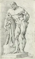An illustration from Segmenta nobilium signorum e statuaru : quæ temporis dentem inuidium euasere Urbis æternæ ruinis erepta, typis æneis ab se commissa perptuæ uenerationis monimentum (1638)