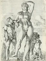 An illustration from Segmenta nobilium signorum e statuaru : quæ temporis dentem inuidium euasere Urbis æternæ ruinis erepta, typis æneis ab se commissa perptuæ uenerationis monimentum (1638)