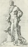 An illustration from Segmenta nobilium signorum e statuaru : quæ temporis dentem inuidium euasere Urbis æternæ ruinis erepta, typis æneis ab se commissa perptuæ uenerationis monimentum (1638)