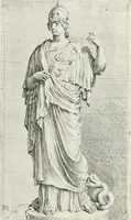An illustration from Segmenta nobilium signorum e statuaru : quæ temporis dentem inuidium euasere Urbis æternæ ruinis erepta, typis æneis ab se commissa perptuæ uenerationis monimentum (1638)