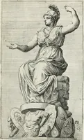 An illustration from Segmenta nobilium signorum e statuaru : quæ temporis dentem inuidium euasere Urbis æternæ ruinis erepta, typis æneis ab se commissa perptuæ uenerationis monimentum (1638)