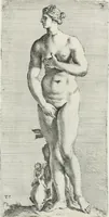 An illustration from Segmenta nobilium signorum e statuaru : quæ temporis dentem inuidium euasere Urbis æternæ ruinis erepta, typis æneis ab se commissa perptuæ uenerationis monimentum (1638)