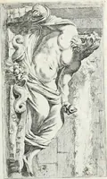 An illustration from Segmenta nobilium signorum e statuaru : quæ temporis dentem inuidium euasere Urbis æternæ ruinis erepta, typis æneis ab se commissa perptuæ uenerationis monimentum (1638)