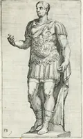 An illustration from Segmenta nobilium signorum e statuaru : quæ temporis dentem inuidium euasere Urbis æternæ ruinis erepta, typis æneis ab se commissa perptuæ uenerationis monimentum (1638)
