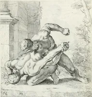An illustration from Segmenta nobilium signorum e statuaru : quæ temporis dentem inuidium euasere Urbis æternæ ruinis erepta, typis æneis ab se commissa perptuæ uenerationis monimentum (1638)