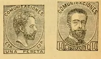 Picture 8 of 18 from Segunda edición del catálogo descriptivo de los sellos de correos de España y sus colonias (1890), leaf 19