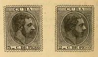 An illustration from Segunda edición del catálogo descriptivo de los sellos de correos de España y sus colonias (1890)