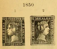 Picture 2 of 18 from Segunda edición del catálogo descriptivo de los sellos de correos de España y sus colonias (1890), leaf 9