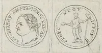 An illustration from Selecta numismata antiqua (1684)