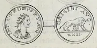 An illustration from Selecta numismata antiqua (1684)