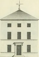 An illustration from Select architecture : being regular designs of plans and elevations well suited to both town and country : in which the magnificence and beauty, the purity and simplicity of designing, for every species of that noble art, is accurately treated, and with great variety exemplified, from the plain town-house to the stately hotel, and in the country from the genteel and convenient farm-house to the parochial church : with suitable embellishments : also bridges, baths, summer-houses, &c. ... : illustrated with fifty copper plates, quarto (1755)