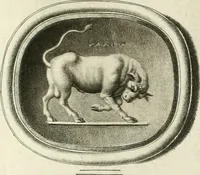 An illustration from A select collection of drawings from curious antique gems : most of them in the possession of the nobility and gentry of this kingdom : etched after the manner of Rembrandt (1768)