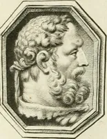 An illustration from A select collection of drawings from curious antique gems : most of them in the possession of the nobility and gentry of this kingdom : etched after the manner of Rembrandt (1768)